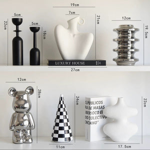 Mondo Italian Sculptural Ceramic Ornament Set - Staunton and Henry