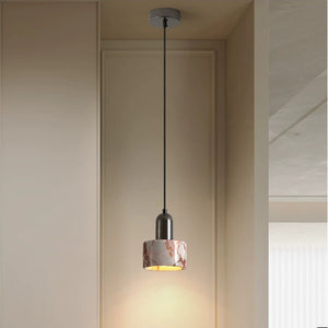 Luca Red Marble Stone Pendant Light - Staunton and Henry