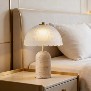 Halo Natural Stone Table Lamp - Staunton and Henry