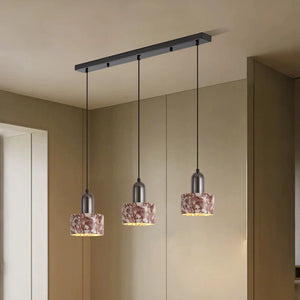 Luca Red Marble Stone Pendant Light - Staunton and Henry