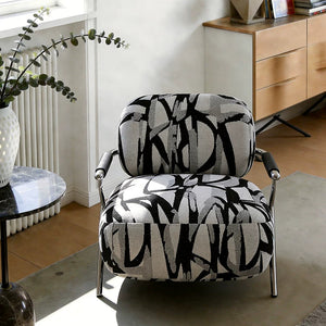 Luca Jacquard Mid-Century Lounge Chair - kingkong游戏_金刚kingkong游戏下载与KINGKONG官网