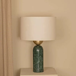 Blush Marble Column Table Lamp - Staunton and Henry