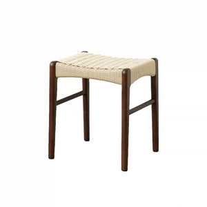 Aki Woven Rope and Wood Stool - Staunton and Henry
