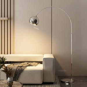 Archie Arc Chrome Floor Lamp - Staunton and Henry