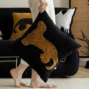 Sienna Leopard Chenille Cushion Cover - Staunton and Henry