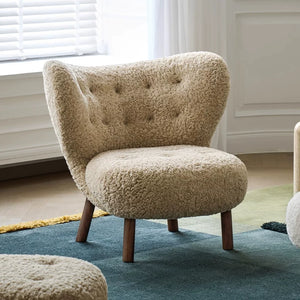 Aiko Cream Boucle Lounge Chair - Staunton and Henry