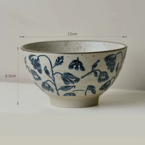 Kyoto Hand-Painted Blue and White Ceramic Bowl - Set of 4 - kingkong游戏_金刚kingkong游戏下载与KINGKONG官网
