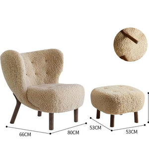 Aiko Cream Boucle Lounge Chair - Staunton and Henry