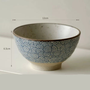 Kyoto Hand-Painted Blue and White Ceramic Bowl - Set of 4 - kingkong游戏_金刚kingkong游戏下载与KINGKONG官网