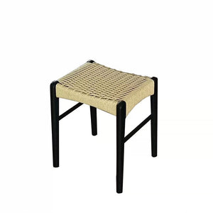 Aki Woven Rope and Wood Stool - Staunton and Henry