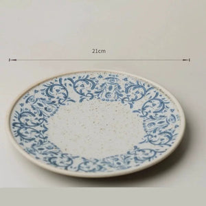 Kyoto Blue & White Stoneware Plate - Set of 4 - kingkong游戏_金刚kingkong游戏下载与KINGKONG官网