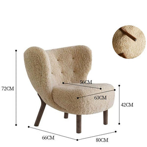 Aiko Cream Boucle Lounge Chair - Staunton and Henry