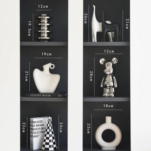Mondo Italian Sculptural Ceramic Ornament Set - Staunton and Henry
