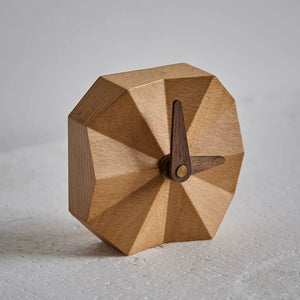 Denis Mid-Century Solid Wood Desk Clock - Staunton and Henry