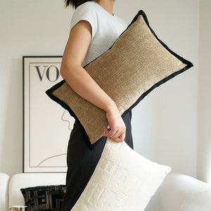 Arden Green Leaf Lumbar Cushion Cover Set - Staunton and Henry