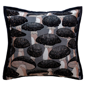 Milano Grey Mushroom Jacquard Cushion Cover - Staunton and Henry