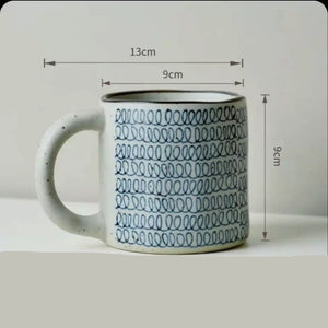 Kyoto Blue and White Ceramic Mugs - Set of 4 - kingkong游戏_金刚kingkong游戏下载与KINGKONG官网