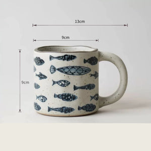 Kyoto Blue and White Ceramic Mugs - Set of 4 - kingkong游戏_金刚kingkong游戏下载与KINGKONG官网