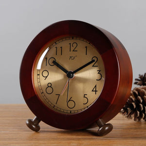 Bruno Silent Solid Wood Alarm Clock - Staunton and Henry