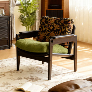 Benson Wood and Leather Lounge Chair - Staunton and Henry