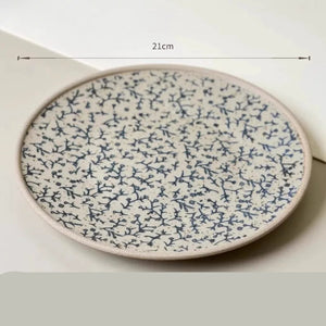 Kyoto Blue & White Stoneware Plate - Set of 4 - kingkong游戏_金刚kingkong游戏下载与KINGKONG官网