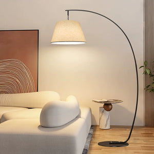 Milano Linen Arch Floor Lamp - Staunton and Henry