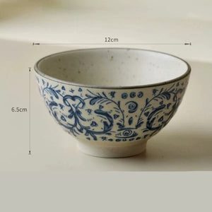 Kyoto Hand-Painted Blue and White Ceramic Bowl - Set of 4 - kingkong游戏_金刚kingkong游戏下载与KINGKONG官网