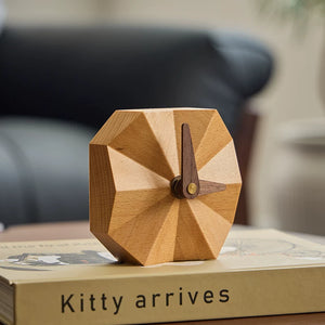 Denis Mid-Century Solid Wood Desk Clock - Staunton and Henry