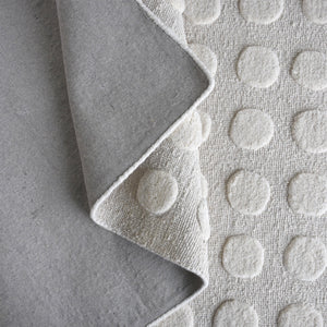Riverstone Textured Wool Cream Dot Rug - Staunton and Henry