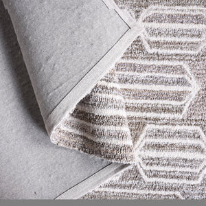 Marlow Hand-Tufted Modern Beige Wool Rug - Staunton and Henry