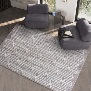 Marlow Hand-Tufted Modern Beige Wool Rug - Staunton and Henry