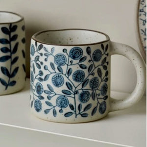 Kyoto Blue and White Ceramic Mugs - Set of 4 - kingkong游戏_金刚kingkong游戏下载与KINGKONG官网