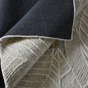 Grove Botanical Textured Light Grey Rug - Staunton and Henry