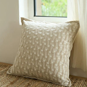 Barrow Textured Warm Beige Cushion Cover Set - Staunton and Henry