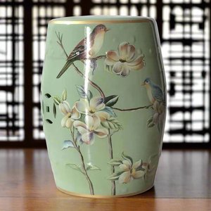 Modern Chinese Ceramic Hand-Painted Stool - kingkong游戏_金刚kingkong游戏下载与KINGKONG官网
