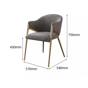 Carrie Curved and Boucle Dining Chair - Staunton and Henry