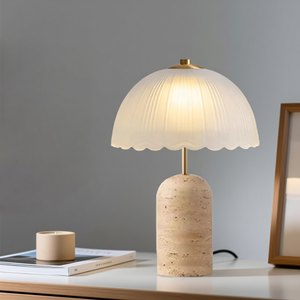 Halo Natural Stone Table Lamp - Staunton and Henry