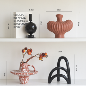 Bella Mid-Century Modern Sculptural Ceramic Ornament Set - Staunton and Henry