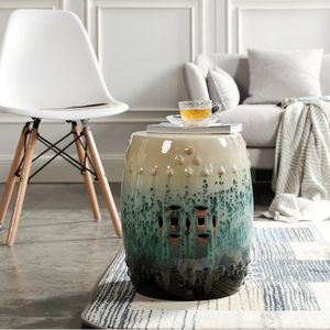 Celadon Harmony Ceramic Garden Stool - kingkong游戏_金刚kingkong游戏下载与KINGKONG官网